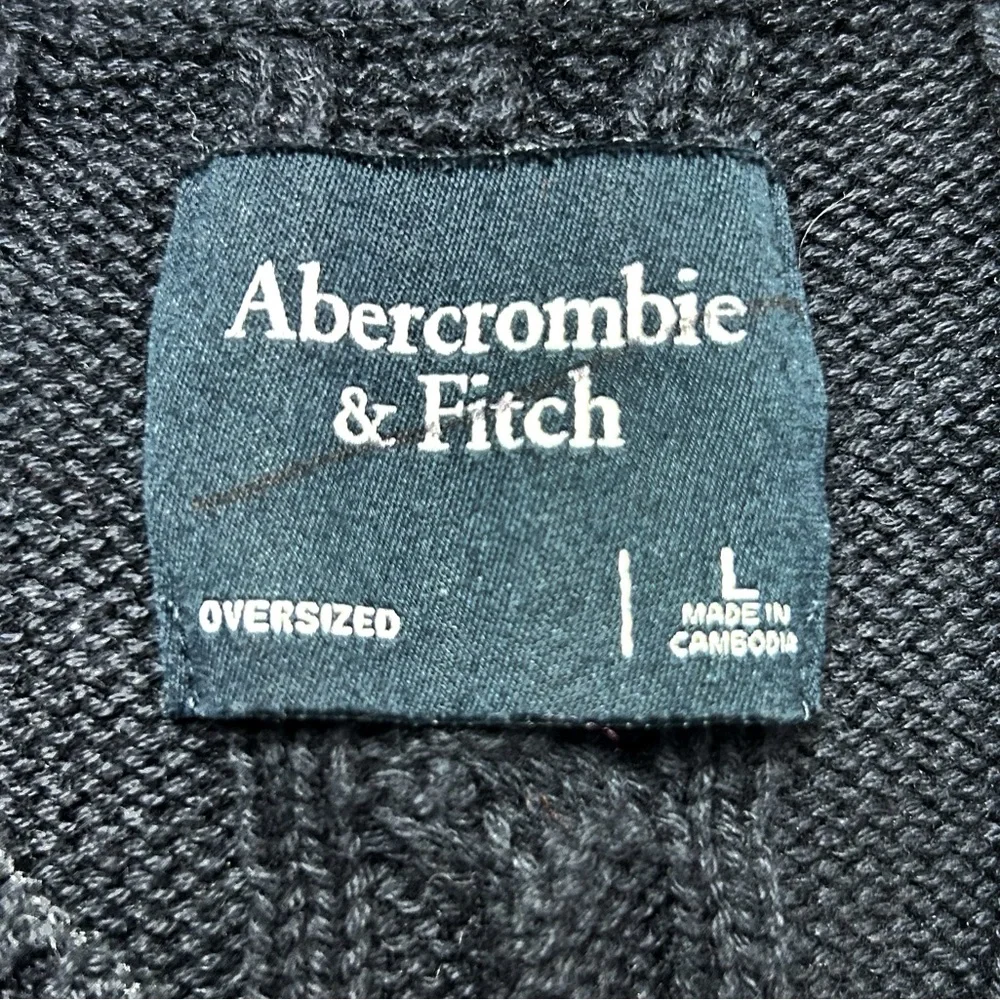 Abercrombie & Fitch Cable Knit Sweater Vest Preppy Golf Ivy League Layering